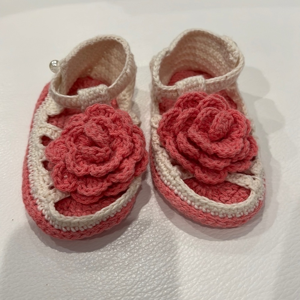 Handmade Crochet Booties Little Girl
